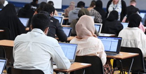 Students at Brunel University London sitting in-person digital exams on their own devices