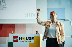 Hanne Leth Andersen, Vice-Chancellor at Roskilde University, presenting at WISEcon 2019