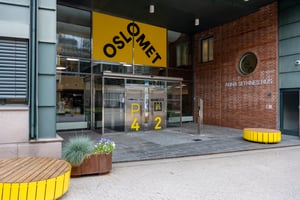 OsloMet entrance to Anna Sethnes Hus